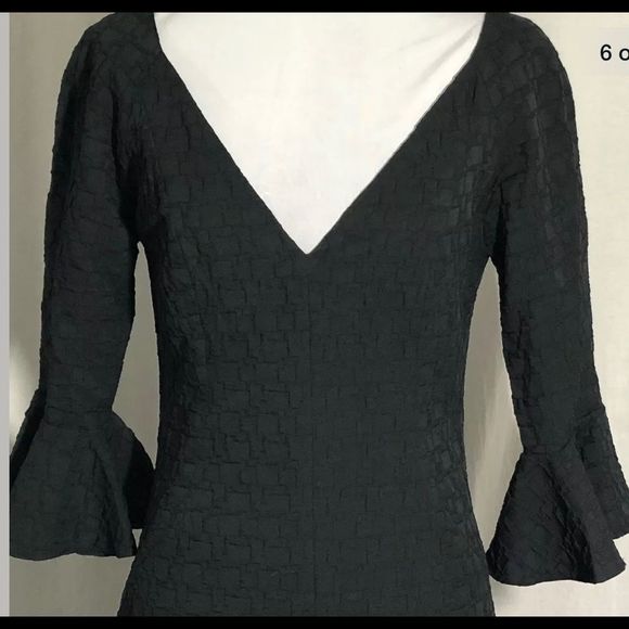 Kerry Xie Pasadena Black Dress V Neck - Picture 5 of 10